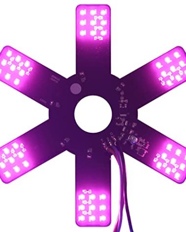 Air Cleaner LED Light 7.8" Dual Function 54 LEDs Truck Decorative Hex Style Air Filter Lamp for Peterbilt, Kenworth, Trailers, RVs', Campers Support IP67 12-30V Sold Individually(Purple)