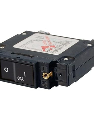 Blue Sea Systems C-Series Flat Rocker Single Pole 60A Circuit Breaker