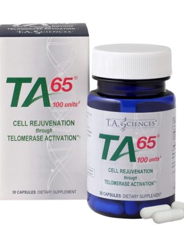 T.A. Sciences Telomerase Activation Supplement - 100 Units TA 65 MD, 30 Capsules