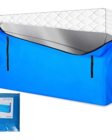 MorTime Mattress Bags for Moving and Storage, Zippered Mattress Storage Bag with 8 Strong Carrying Handles, Reusable Mattress Protector Cover Moving Supplies (Twin)