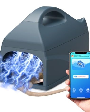 Electric Mouse Traps Indoor for Home, WiFi Smart Humane Rat Traps, GreenVation Mice Zapper Rodent Killer with App Push Notification (Classic)