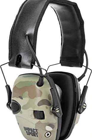 Howard Leight R-02526 by Honeywell Impact Sport Sound Amplification Electronic Shooting Earmuff, MultiCam