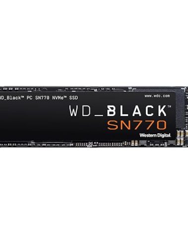 WD_BLACK 1TB SN770 NVMe Internal Gaming SSD Solid State Drive - Gen4 PCIe, M.2 2280, Up to 5,150 MB/s - WDS100T3X0E - [Previous Generation]