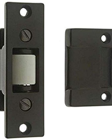 idh by St. Simons 12017-10B Premium Quality Solid Brass Heavy Duty Silent Roller Latch with Adjustable Square Strike, Oil-Rubbed Bronze