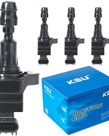 KSU Compatible With Ignition coil pack for Chevy Malibu HHR Captiva Sport Cobalt Equinox Orlando Impala Buick Regal Lacrosse Verano Pontiac G4 G5 G6 Saturn Aura Sky 2.4L 2.2L 2.0L UF491(4Pack)