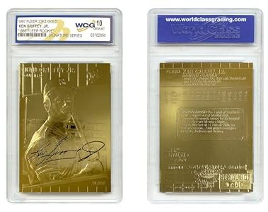 Ken Griffey JR 1997 Fleer Gold Card Sculpted 1989 Rookie Signature Series - Graded GEM-Mint 10