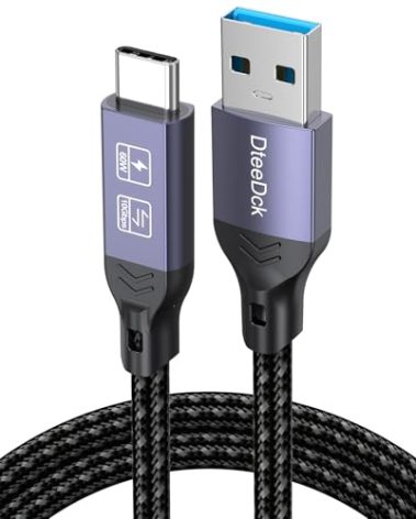 DteeDck Android Auto USB Cable 3FT, Car CarPlay Cord, USB Type C 3.2 Gen2 10Gbps Data Transfer, A-C 15W Fast Charging Replacement for iPhone 17/16/15 Google Pixel 9/8/7 Galaxy Series and More