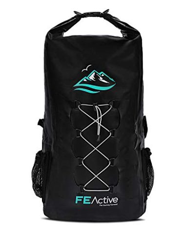 FE Active Dry Bag Waterproof Backpack - 30L Eco Friendly Bag for Men & Women for Fishing, Travel, Hiking, Beach & Survival Gear. Storage for Camera & Camping Accessories | Designed in California, USA