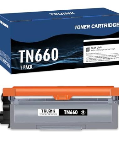 TN660 Toner Cartridge Replacement for Brother TN660 TN-660 High Yield Toner Compatible with Brother HL-L2300D HL-L2305W MFC-L2680W MFC-L2700DW DCP-L2520DW DCP-L2540DW Printer (Black, 1 Pack)