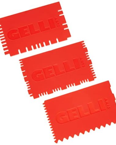 Gelli Arts Mini Printing Tools Set 3, Synthetic Material, Red, 19 x 10.1 x 0.6 cm