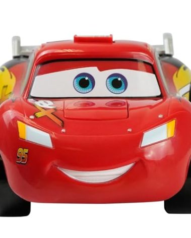 Disney Store Official Lightning McQueen Push & Go Talking Vehicle – Engaging Toy for Kids – Drive & Learn with Iconic Pixar Character for Hours of Fun