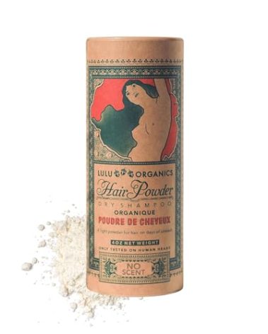 Lulu Organics Non-aerosol Dry Shampoo Powder for Dark, Blonde and Oily Hair, All Natural Shampoo Body Powder for Women and Men, Paraben & Talc free No White Cast Synthetic Fragrance, Unscented - 4oz
