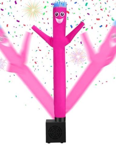 Poen Mini Wacky Waving Inflatable Tube Guy for Kids Gift with Blower Gag Inflatable Tube Man Birthday Desktop Decor Dancing Blow up Man for Office Party Decor(Surprise)