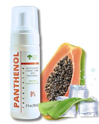 9% Panthenol Foam for Instant Redness Relief - Skin Barrier Repair with Aloe Vera & Hyaluronic Acid | Post Acne, Procedures, After Tattoo Care & Hair Transplant Spray | Safe for Baby & Sensitive Skin