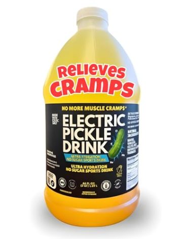 Electric Pickle Drink Hydration – Relieves Muscle Cramps – Designed for Day & Night Leg + Menstrual Cramp Relief – Made with Natural Ingredients. Sugar Free Electrolytes – Pops, Shots – Sports Drink – Daily IV