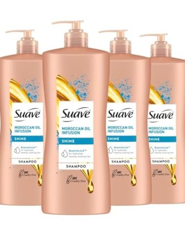 Suave Professionals Shine Shampoo Moroccan Infusion 28 Oz(Pack of 4)