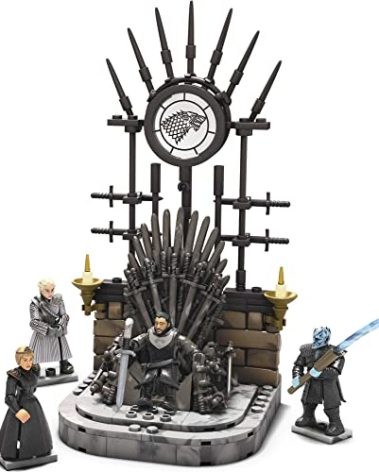 Mega -Mega Construx -Game of Thrones The Iron Throne Construction Set with Character Figures,Building Toys for Collectors (260 Pieces)