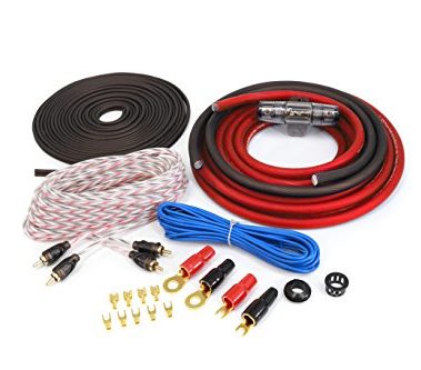 KnuKonceptz Red KCA Complete 4 Gauge Amplifier Installation Wiring Kit