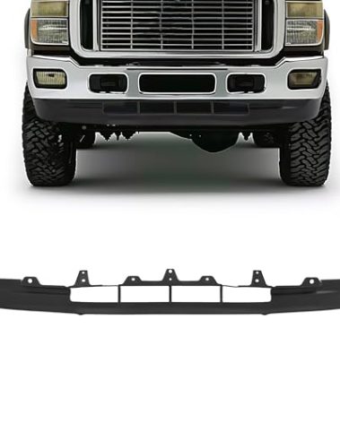KUAFU Front Lower Bumper Valance Compatible with 2001-2004 Ford F250 F350 F450 F550 Super Duty Excursion Replacement for FO1095203, 3C3Z17626AAA Air Dam Deflector Plastic(PP) Black