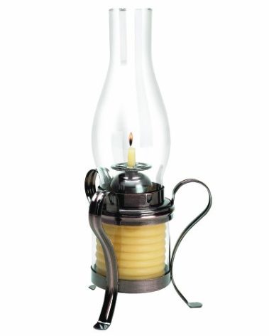 Candle by the Hour 40-Hour Hurricane Lantern, Copper, Eco-friendly Natural Beeswax with Cotton Wick
