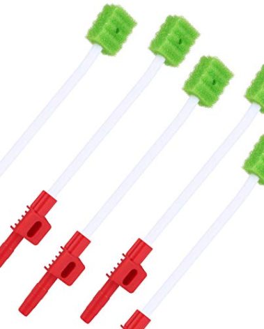 ZIZNBA Disposable Suction Tube Oral Swabs for Patients Sputum Cleaning (60 Pcs)