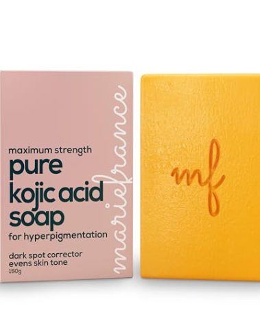 Pure Kojic Acid Soap Bar for Hyperpigmentation and Dark Spots - Dark Spot Remover for Face and Body - For Women with Medium to Dark Skin - Original, Natural & Fragrance Free - 5.3 oz by Marie France