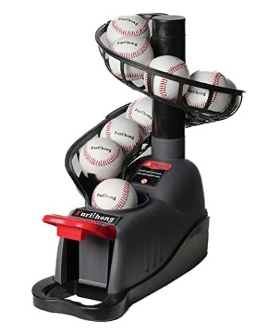 Furlihong 898BH Baseball Soft Toss Machine, Angle Adjustable, Step On Paddle and Release to Launch, No Power Supply Needed, Works with Regulation Baseball