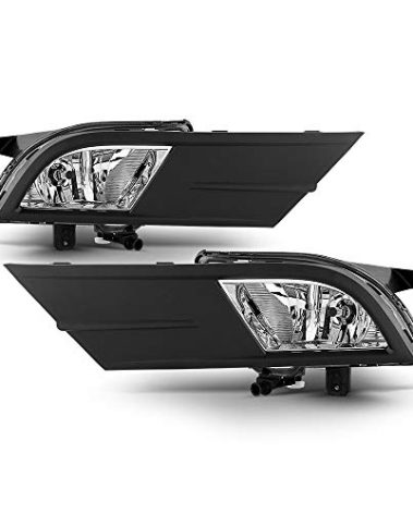ACANII - For 2015-2018 Volkswagen Jetta Bumper Fog Lights Driving Lamps w/Swith + Bulbs Assembly Set Driver & Passenger