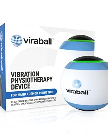 viraball Physiotherapy Vibration Therapy Ball - Physical Therapy for Hand Tremor Reduction (Parkinson) with Rechargeable Battery – Reduce & Stress Relief