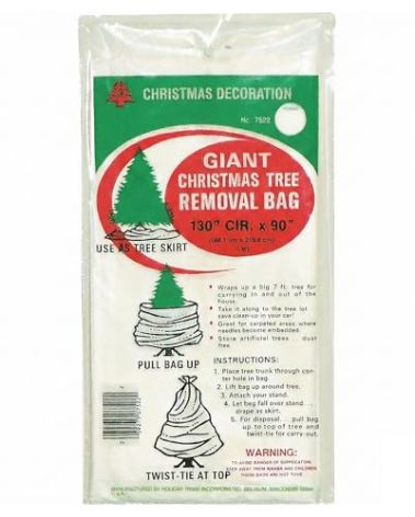 Holiday Trims Tree Removal Bag (1 Bag), 144" Circumference x 90" Tall (0.75 Mil)