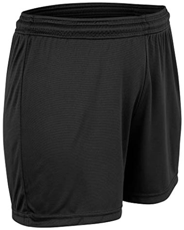 Champro Vision Athletic Shorts, Girls' Large, Black