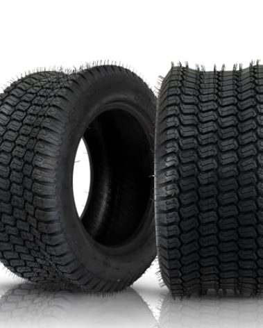 18x8.50-10 Lawn Mower Tire, 18x8.50-10 Tractor Turf Tire, 4 ply Tubeless, 580lbs Capacity, Set of 2