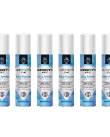 Summer's Eve Freshening Spray | Baby Powder | 2 oz Size | Pack of 6 | pH Balanced, Dermatologist & Gynecologist Tested