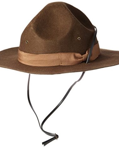 Jacobson Hat Company Men's Wool Felt Mountie, Brown, Adult Large
