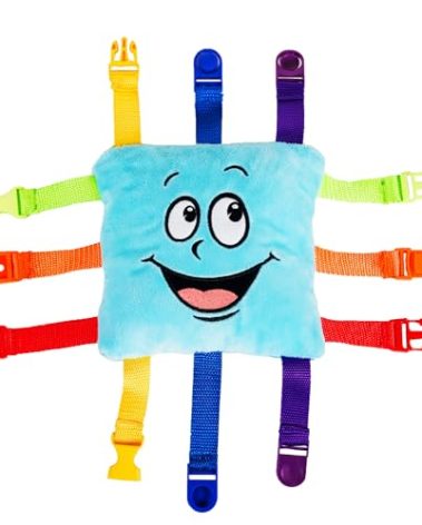 Buckle Toys - Bubbles Square - Learning Activity Toy - Develop Motor Skills and Problem Solving - Easy Travel Activities for Kids Toy
