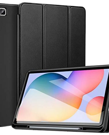 ZtotopCases for Galaxy Tab S6 Lite 10.4 inch Case 2024/2022/2020 with Pen Holder, Auto Wake/Sleep, Trifold Stand Folio Cover for Samsung Galaxy S6 Lite Tablet (SM-P625/P620/P619/P615/P613/P610), Black