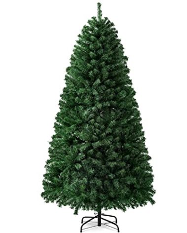 Yaheetech 6ft Artificial Christmas Tree, Realistic Premium Spruce Hinged Full Christmas Tree with 796 Branch Tips Holiday Xmas Tree with Metal Hinges and Foldable Base for Home Party Office Decoration