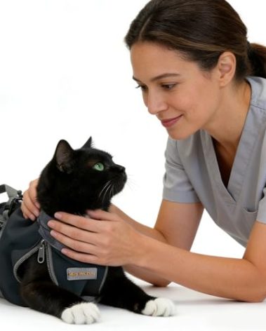 Cinf Cat Nail Clipping Cleaning Grooming Restraint Bag No Scratching Biting for Bathing Nail Trimming Injecting Examining(Black,S)