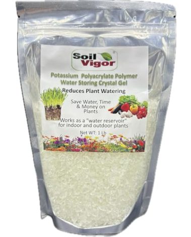 1LB Water absorbing crystals, polymer, soil moist Medium Size