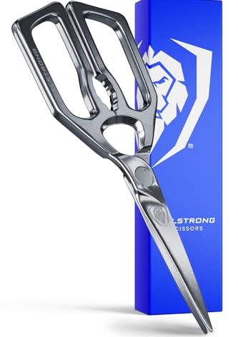 Dalstrong Kitchen Scissors All Purpose - Japanese Stainless Steel - Ambidextrous Kitchen Shears for Food - Detachable - Heavy Duty Scissors Sharp Scissor - Herbs, Pizza, Poultry Meat Cutting Scissors