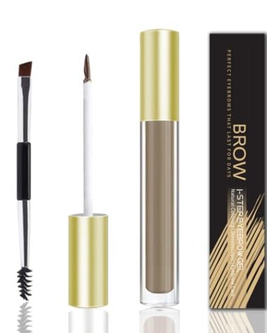 Eyebrow Gel, Tinted Brow Pen, Btow gel Upgraded to 72 Hours Long Lasting, Smudge-Proof, Sweat Resistant, Natural, Waterproof, with Brush, 5g (3# BLONDE)