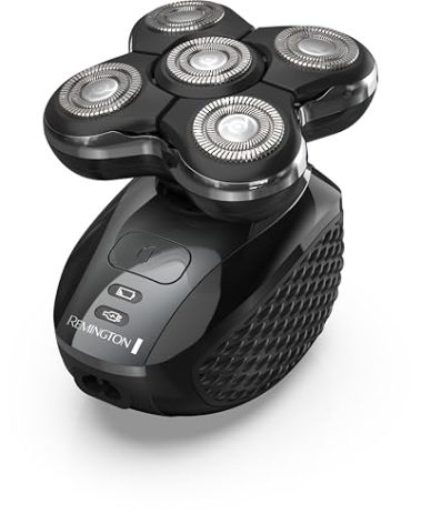 Remington XR7000 Balder Pro Rotary Shaver Rechargeable Waterproof Electric Razor for Men Cordless Lithium Power 5 Dual Track Flexing Heads and Pop-Up Trimmer Black