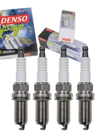 4 pc DENSO Platinum TT Spark Plugs compatible with Toyota Camry 2.5L L4 2010-2017