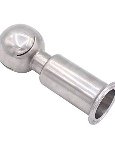 DERNORD Rotary Spray Ball Clamp Type CIP Tank Cleaning Ball 360° Spray Pattern, Stainless Steel 304 (1.5" Tri Clamp Connection)