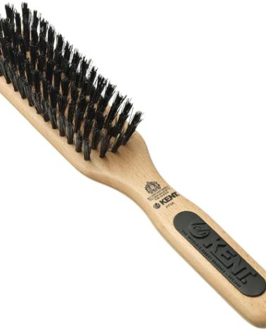 Kent PF06 Narrow Bristle Nylon Mix Hair Brush - Straightening and Styling Brush for Short to Medium Length Hair, Travel Hair Brush,For shining and Smoothing Brush. Made in England