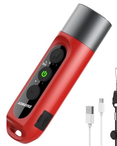 aswayke Electronic Whistle Highest IPX5 Maximum Sound 125db Battery 1000mAh Red for Coaches Teacher, Sports Whistle
