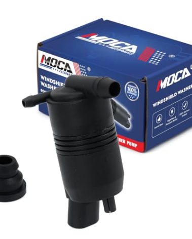 MOCA Windshield Washer Pump Fit 2016-2022 for Nissan Maxima, 2013-2019 Sentra, 2013-2017 Tsuru, 2008-2012 for Chevrolet Colorado, 2007-2010 for Hummer H3, 1997-2005 for Buick Park Avenue
