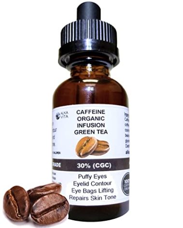Puffy Eyes Caffeine & Green Tea Skin Serum Bags Under Eyes Natural Ingredients