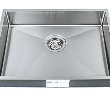 Wells Handcrafted 23-inch 18-gauge Undermount Single Bowl ADA Compliant Stainless Steel Kitchen Sink