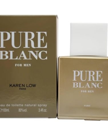 Karen Low Pure Blanc Eau De Toilette Spray for Men, 3.4 Ounce
